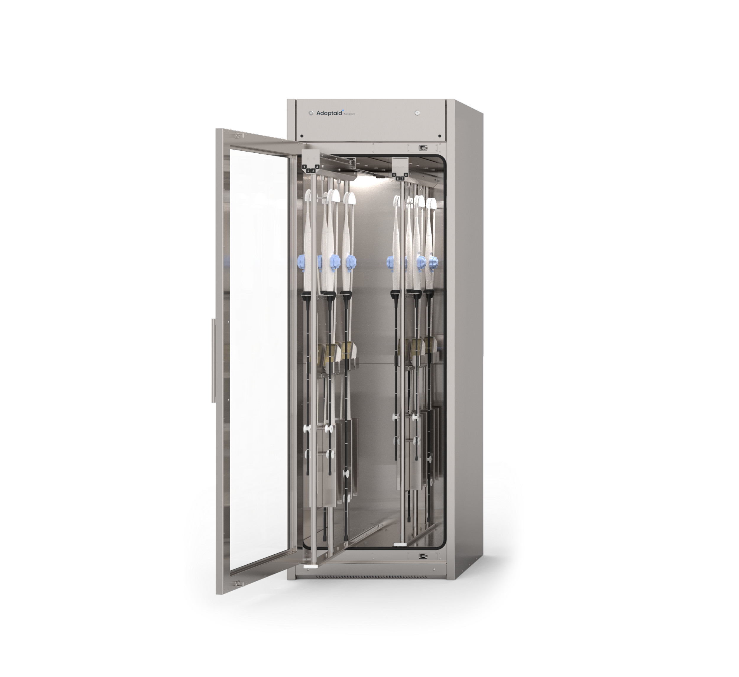 Meilleure armoire à sondes ETO avec porte simple permet un stockage et un séchage sûrs dans un environnement ventilé HEPA.