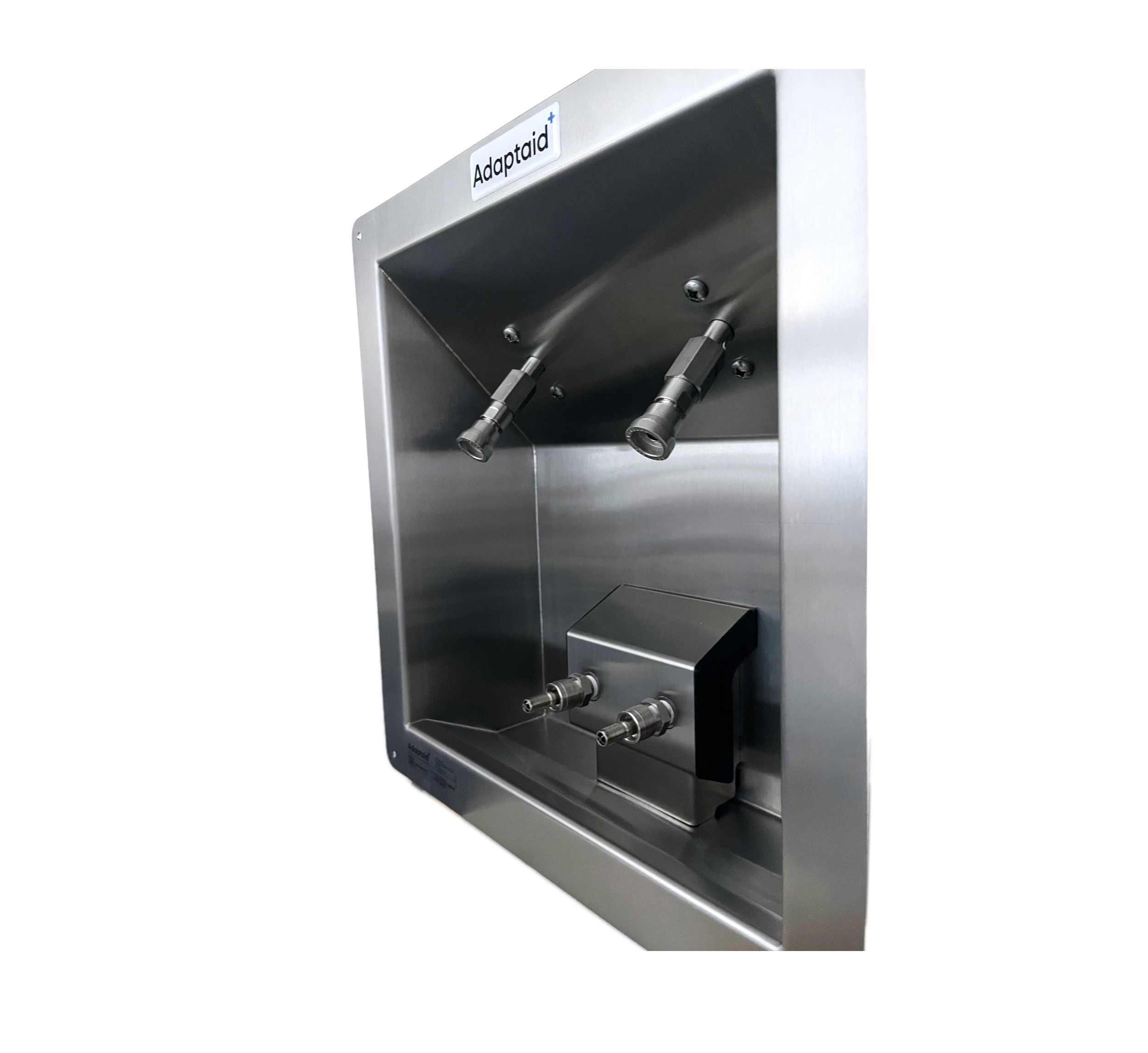 Recessed wall box for hemodialysis treatment